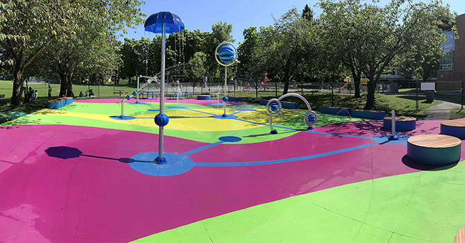 Water and spray parks in Vancouver