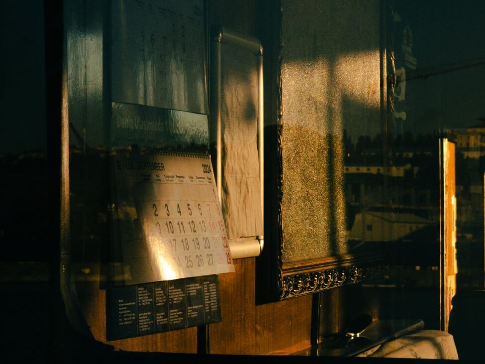 calendar on a wall